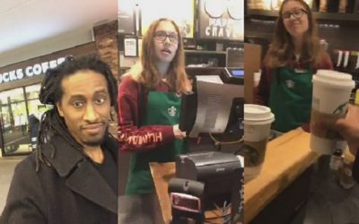 #StarbucksChallenge: Hotep Author Hotep Jesus aka @VibeHi Goes to Starbucks Demanding a Coffee Reparations Voucher