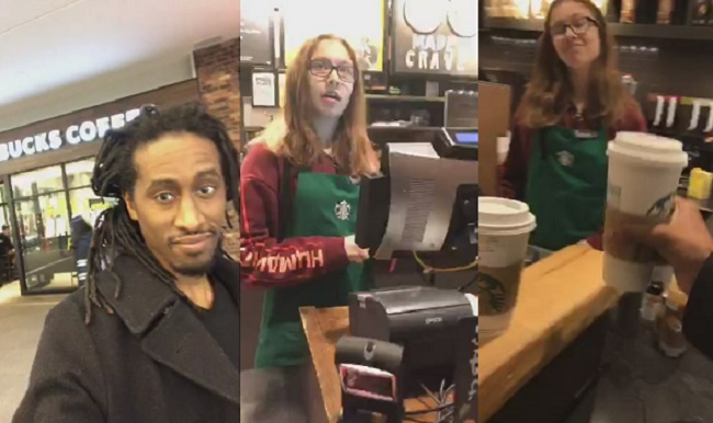 #StarbucksChallenge: Hotep Author Hotep Jesus aka @VibeHi Goes to Starbucks Demanding a Coffee Reparations Voucher