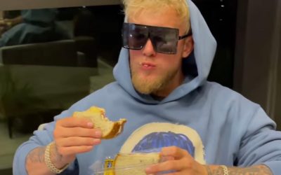 Jake Paul Trolls Floyd Mayweather with “Gotcha Hat” Tattoo After Snatching His Hat