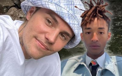 Justin Bieber Kisses Jaden Smith on the Neck as They Meet Up at Coachella in New Viral Video